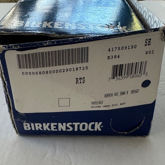 Birkenstock MADRID BIG BUCKLE Navy Blue leather Sandals 38 women’s - Picture 15 of 15